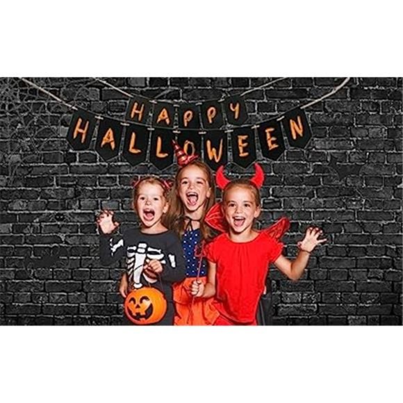 7x5ft Black Brick Wall Photography Backdrop Brick Backdrop Vintage Theme - Picture 4 of 7